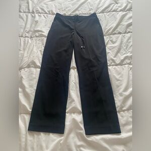 Hilary Radley Black Wide-Leg Drawstring Pants